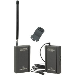 Audio-Technica PRO 88W-830 Camera Mountable VHF Lavalier Wireless System (T24: 169.505 & 170.305 MHz)