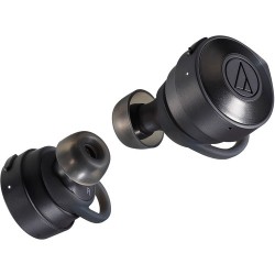 Bluetooth Headphones | Audio-Technica Consumer ATH-CKS5TW Solid Bass True Wireless In-Ear Earphones (Black)