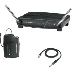 Audio Technica | Audio-Technica ATW-901A/G System 9 VHF Wireless Unipak System with AT-GcW Guitar/Instrument Input Cable