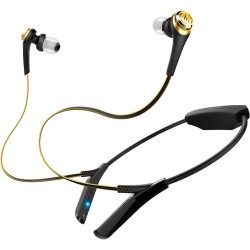 Audio-Technica Consumer ATH-CKS550BT Solid Bass Wireless In-Ear Headphones (Black/Gold)