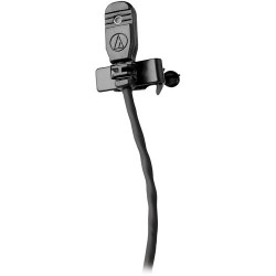 Audio Technica | Audio-Technica MT830cH Omnidirectional Lavalier Microphone for Wireless (Black, Hirose 4-Pin cH-Style Connector)