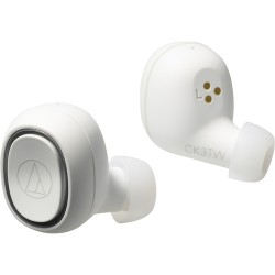 Bluetooth Headphones | Audio-Technica Consumer ATH-CK3TW Wireless In-Ear Headphones (White)