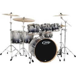 PDP Concept Maple Series 7-Piece Drum Kit (Silver Fade to Black Finish)