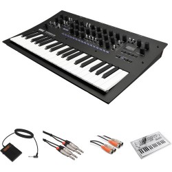 Korg Minilogue XD Polyphonic Analog Synthesizer Kit with Cover and Cable Accessories