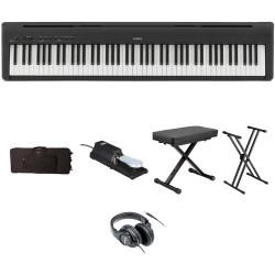 Kawai ES 110 Portable Digital Piano Kit with Case, Pedal, Stand, Bench, and Headphones