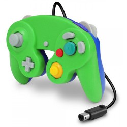 HYPERKIN CirKa Wii/GameCube Wired Controller (Green/Blue)