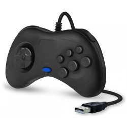 HYPERKIN | HYPERKIN CirKa Saturn-Style USB Controller for PC/Mac (Black)