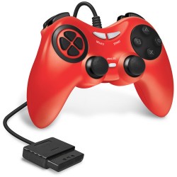 HYPERKIN | HYPERKIN Armor3 Wired Game Controller for Sony PS2 Console (Red)