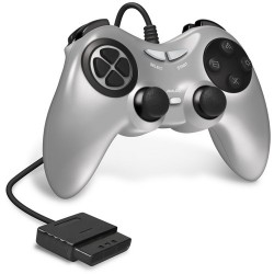 HYPERKIN | HYPERKIN Armor3 Wired Game Controller for Sony PS2 Console (Silver)