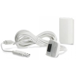 HYPERKIN Tomee Stay 'n' Play Controller Charge Kit for Microsoft Xbox 360 (White)