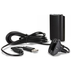 HYPERKIN | HYPERKIN Tomee Stay 'n' Play Controller Charge Kit for Microsoft Xbox 360 (Black)