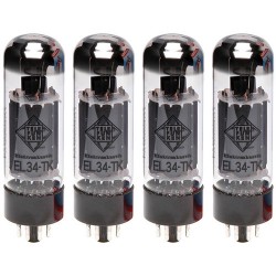 Telefunken EL34-TK Vacuum Tube Matched Quad