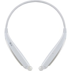 LG HBS-830 TONE Ultra Alpha Wireless In-Ear Headphones (White)