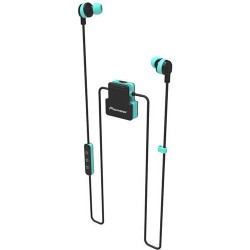 Bluetooth Headphones | Pioneer ClipWear Active Bluetooth Headphones (Black/Aqua)