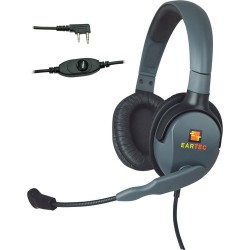 Kopfhörer mit Mikrofon | Eartec Headset with Max 4G Double Connector & Inline PTT for SC-1000 Radios