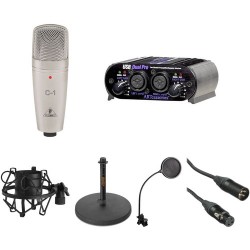 Behringer C1 and ART USB Dual Pre Vocal and Podcasting Kit