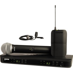 Shure BLX1288/CVL Dual-Channel Wireless Combo Lavalier & Handheld Microphone System (J10: 584 to 608 MHz)