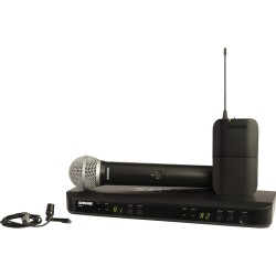 Shure BLX1288/CVL Dual-Channel Wireless Combo Lavalier & Handheld Microphone System (H10: 542 to 572 MHz)