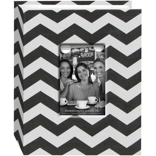 Pioneer Photo Albums Cloth Album with Frame (Chevron, Aqua)