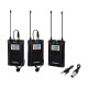 Comica CVM-WM100-PLUS UHF Dual-Transmitter Wireless Microphone System