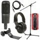 Audio-Technica AT2035 Vocalist Package with Headphones and Stand
