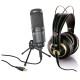 Audio-Technica AT2020USB+ Cardioid Condenser USB Microphone W/AKG k240 Mic