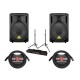 Behringer Eurolive B212D 550W 2-Way PA Speaker System With Accessory Bundle