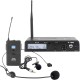 Nady U-1100 LT+HM - 100-Channel UHF Wireless Lapel & Headset Microphone System - Quick Set up, XLR and 1/4" outputs