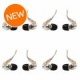 Shure SE215-CL Sound Isolating Earphones - 4-pack, Clear