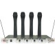 Nady 401X Quad WHT Handheld VHF Wireless Microphone System